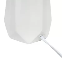 All the Rages Simple Designs Prism Ceramic Table Lamp