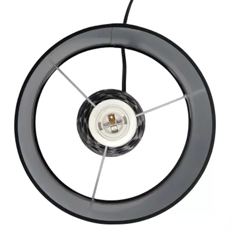 All the Rages Simple Designs Sculpted Ceramic Table Lamp