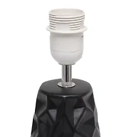 All the Rages Simple Designs Sculpted Ceramic Table Lamp