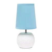 All the Rages Simple Designs Studded Texture Ceramic Table Lamp