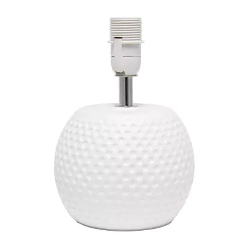 All the Rages Simple Designs Studded Texture Ceramic Table Lamp