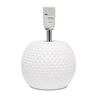 All the Rages Simple Designs Studded Texture Ceramic Table Lamp