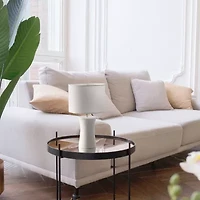 All the Rages Simple Designs Hourglass Ceramic Table Lamp