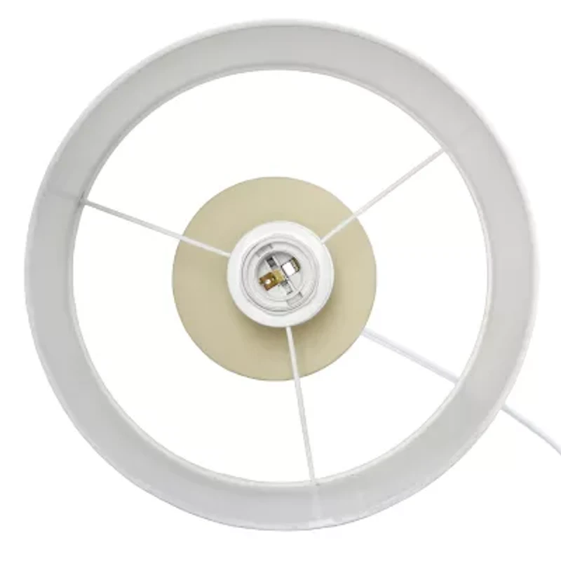 All the Rages Simple Designs Hourglass Ceramic Table Lamp