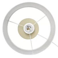 All the Rages Simple Designs Hourglass Ceramic Table Lamp