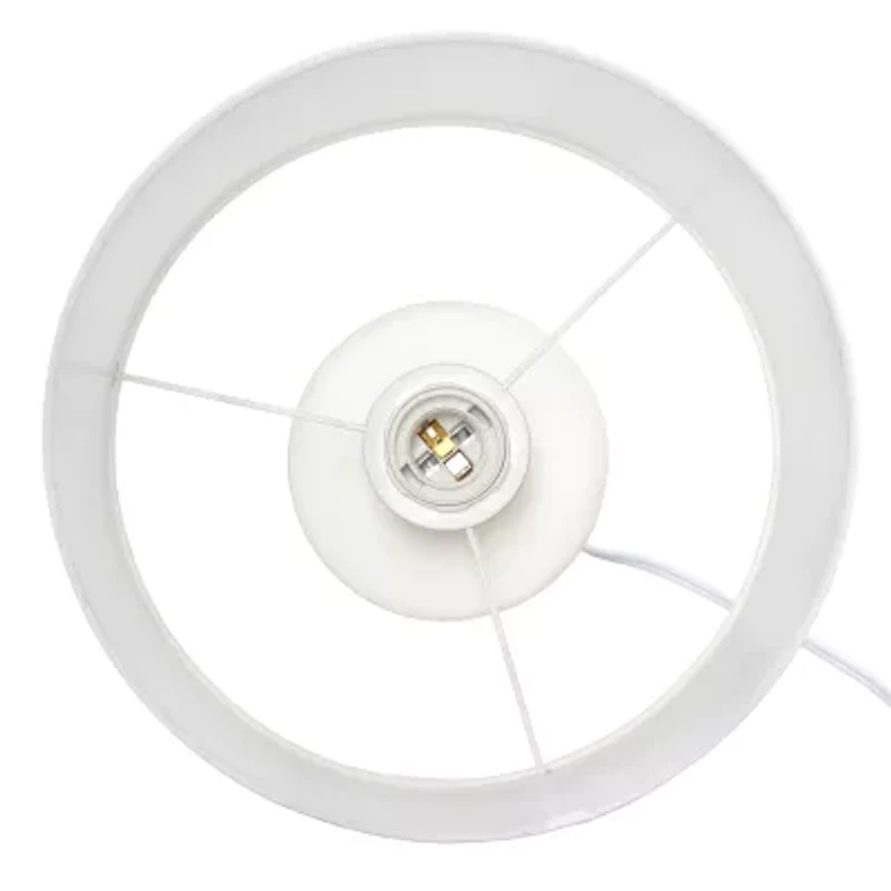 All the Rages Simple Designs Hourglass Ceramic Table Lamp