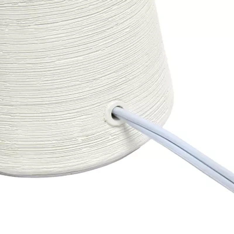 All the Rages Simple Designs Hourglass Ceramic Table Lamp