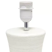 All the Rages Simple Designs Hourglass Ceramic Table Lamp