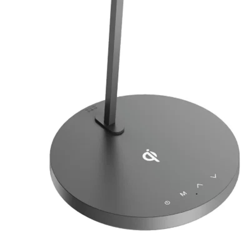 Sheffield Labs 18.6" Executive Gunmetal Wireless Charging Led Desk Lamp