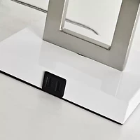 Sheffield Home 20" Juliet With 2 Usb Charging Ports Stainless Steel Table Lamp