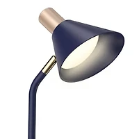 Sheffield Labs 18" James Matte Blue & Gold Led Desk Lamp