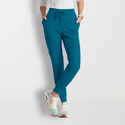 Skechers Skp552 Theory 4-Pocket Mid-Rise Jogger Womens Plus Tall Stretch Fabric Moisture Wicking Scrub Pant