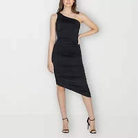 24seven Comfort Apparel Womens Sleeveless Midi Party Dress