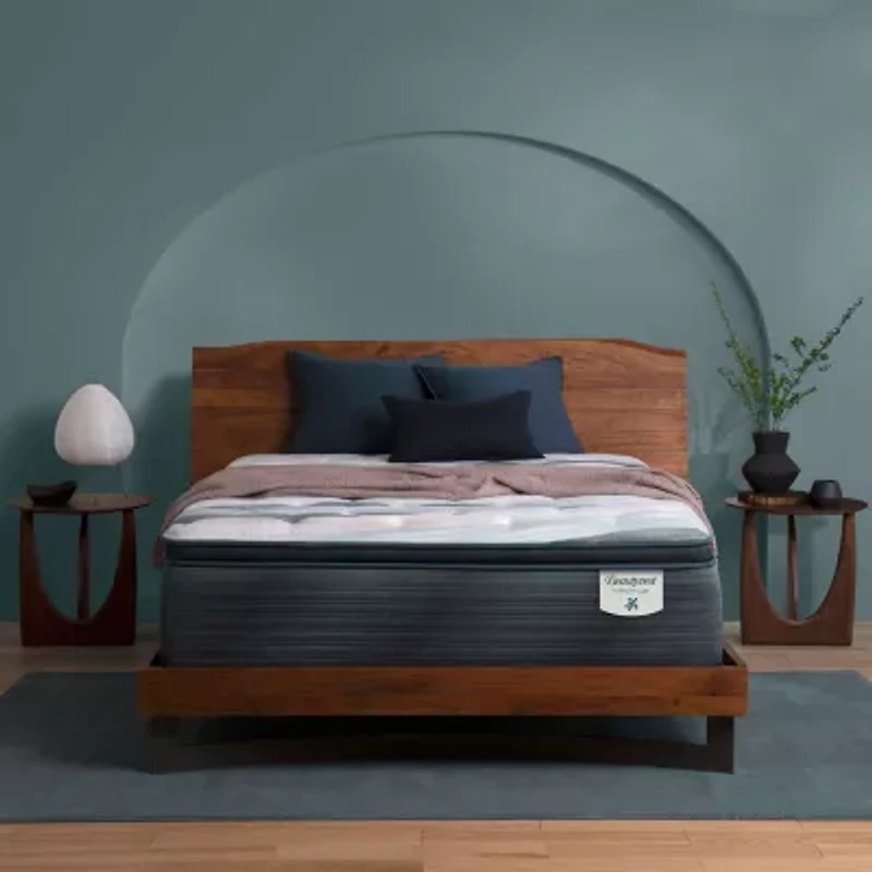 Beautyrest Harmony Lux Coral Island 15.75" Plush Pillow Top - Mattress + Box Spring