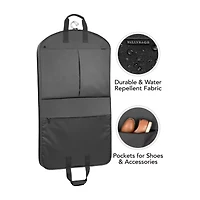 WallyBags 40" Deluxe Travel Garment Bag With Two Pockets