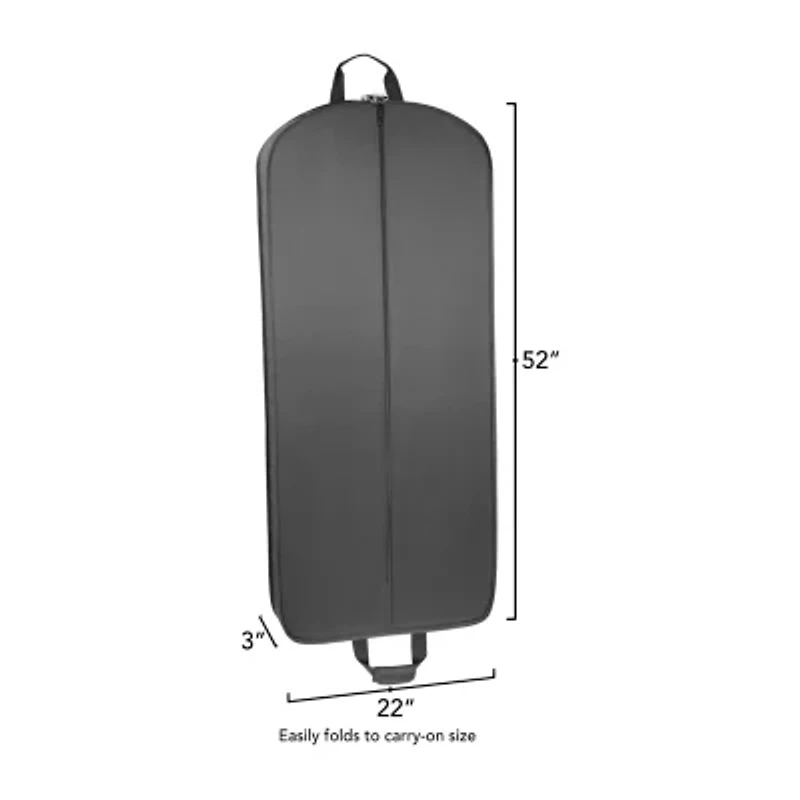 WallyBags 52" Deluxe Travel Garment Bag With Two Pockets