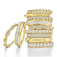 1 CT. T.W. Lab-Grown Diamond Wedding Band 10K or 14K Gold
