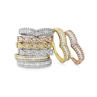 2MM 1/4 CT.T.W. Natural Diamond 10K Gold Anniversary Wedding Band