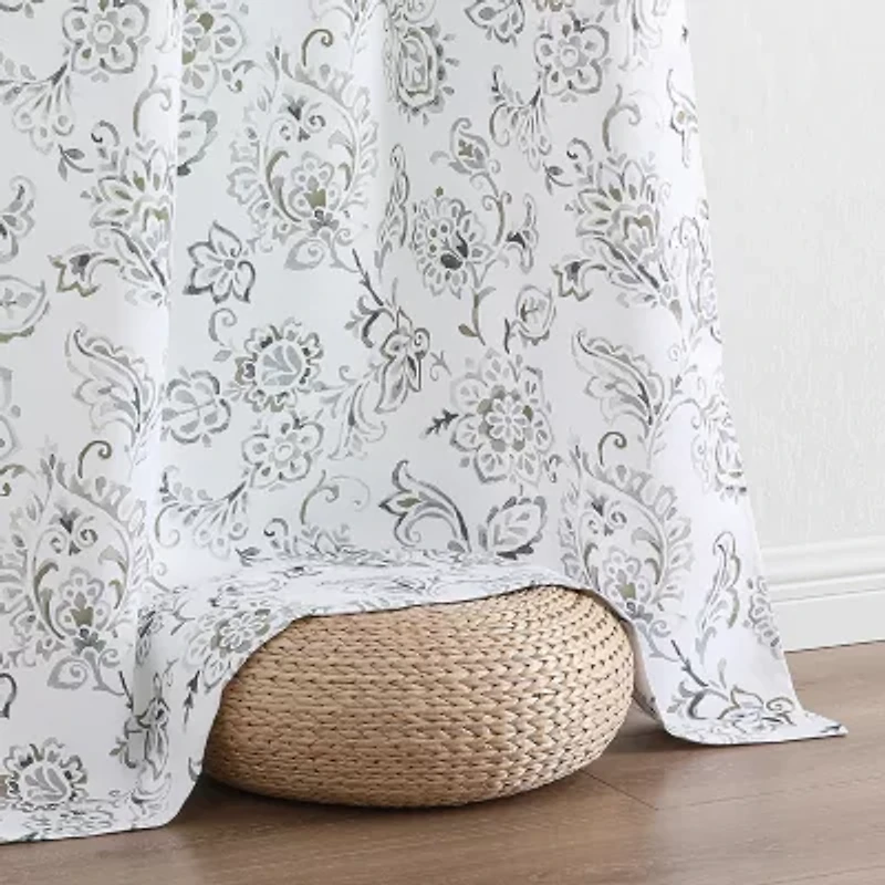 Regal Home Kelvis Printed Grommet Top Energy Saving Blackout Set of 2 Curtain Panel