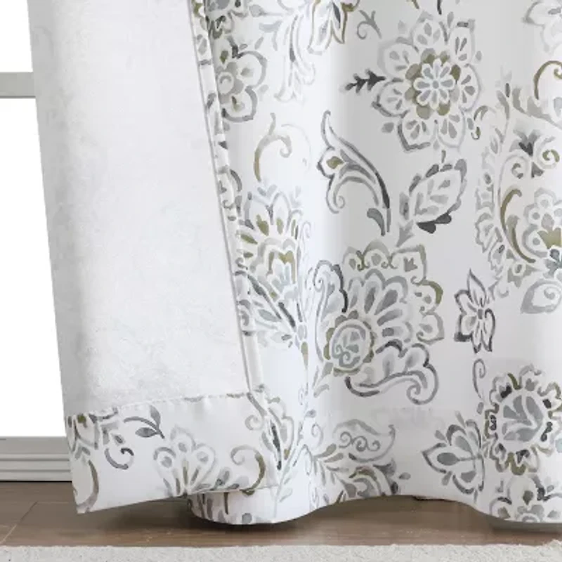 Regal Home Kelvis Printed Grommet Top Energy Saving Blackout Set of 2 Curtain Panel
