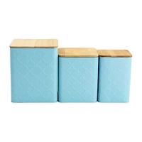 MegaChef Square Iron 3-pc. Canister