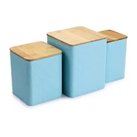 MegaChef Square Iron 3-pc. Canister