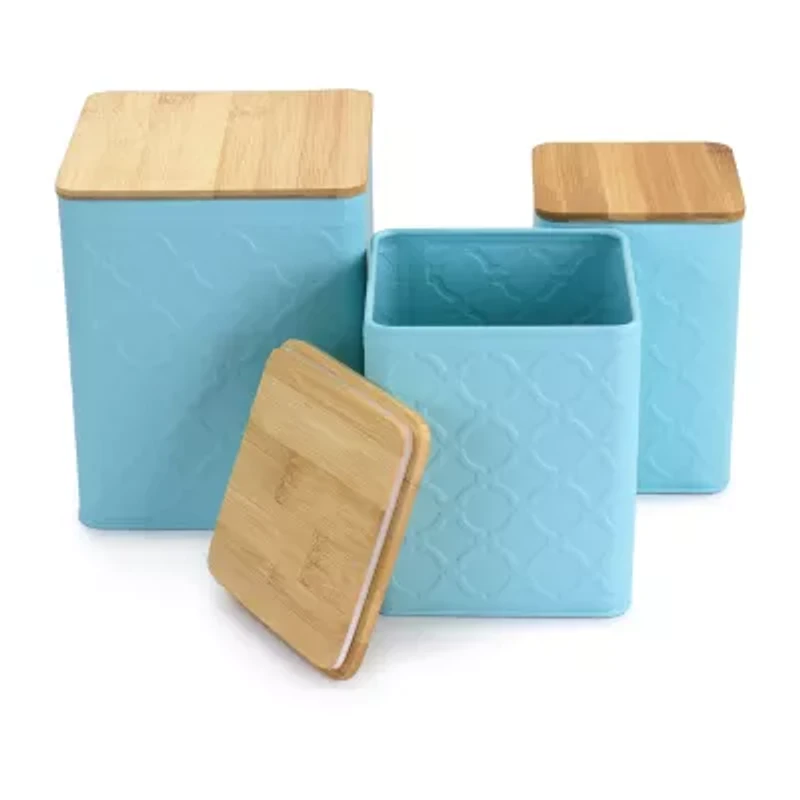 MegaChef Square Iron 3-pc. Canister