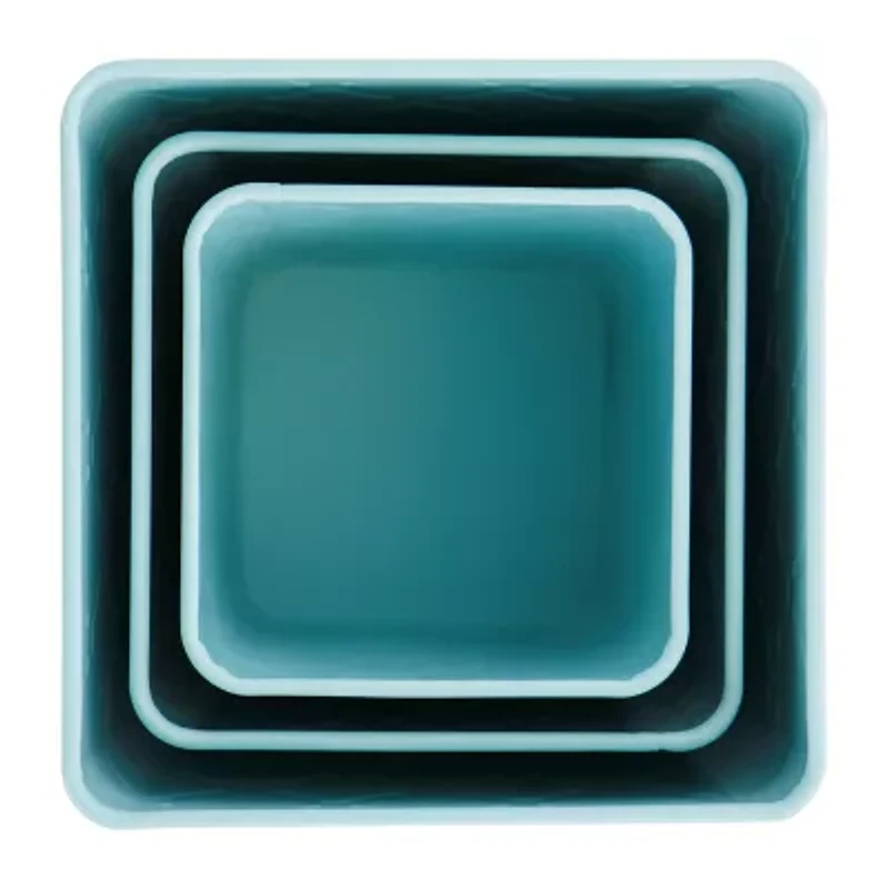 MegaChef Square Iron 3-pc. Canister