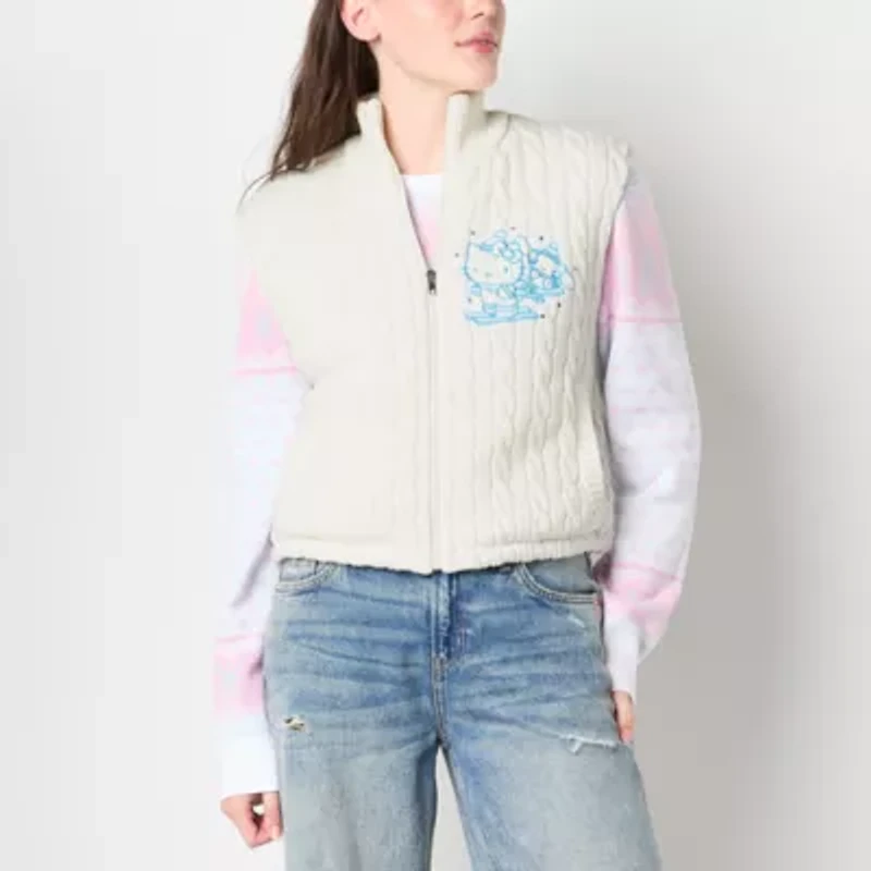 Hello Kitty Snow Angel Knit Vest Womens Hello Kitty Heavyweight Juniors Soft Shell Vest
