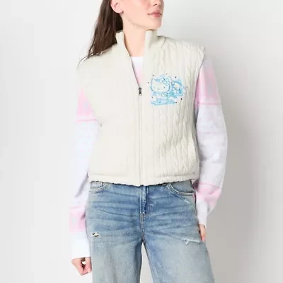 Hello Kitty  Snow Angel Knit Vest Womens Hello Kitty Heavyweight Juniors Soft Shell Vest