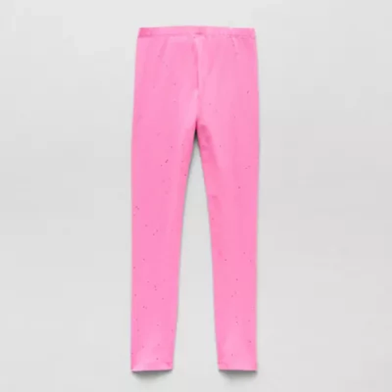Thereabouts Sparkle Little & Big Kid Girls Knit Full Length Leggings