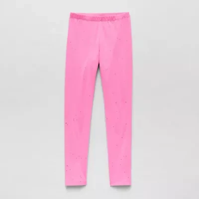 Thereabouts Sparkle Little & Big Kid Girls Knit Full Length Leggings