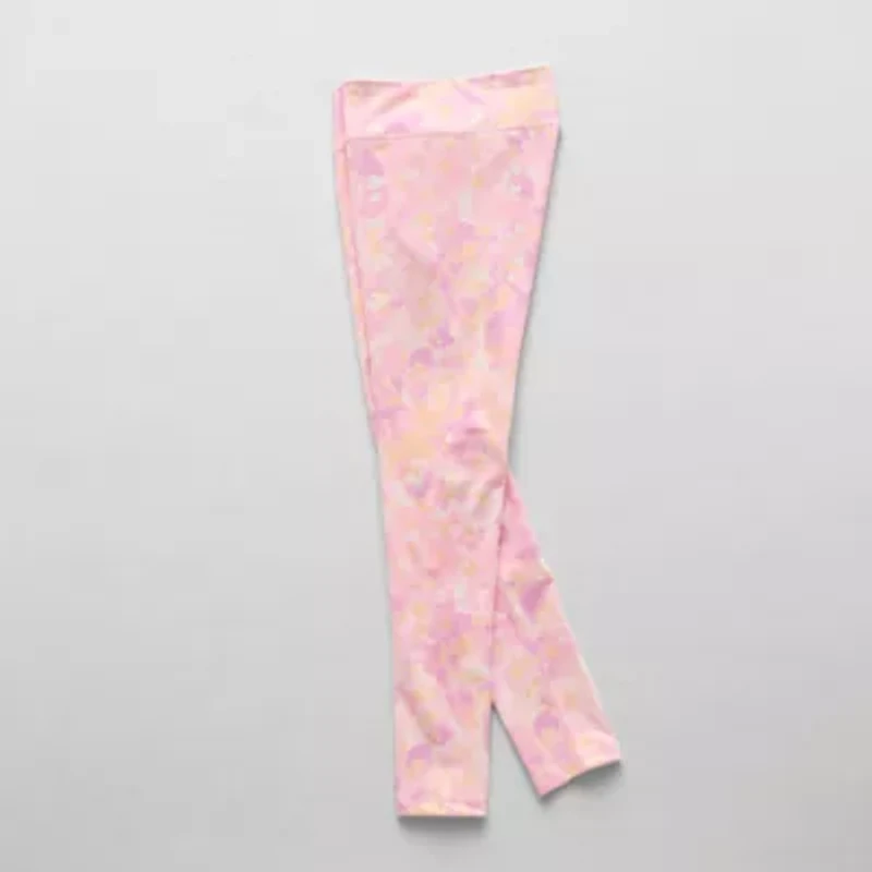 Xersion Little & Big Kid Girls Quick Dry High Rise 24" Active Skinny Full Length Leggings
