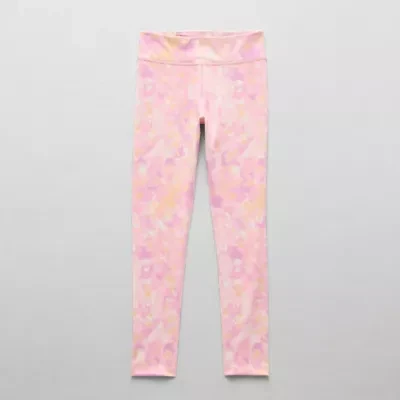 Xersion Little & Big Kid Girls Quick Dry High Rise 24" Active Skinny Full Length Leggings