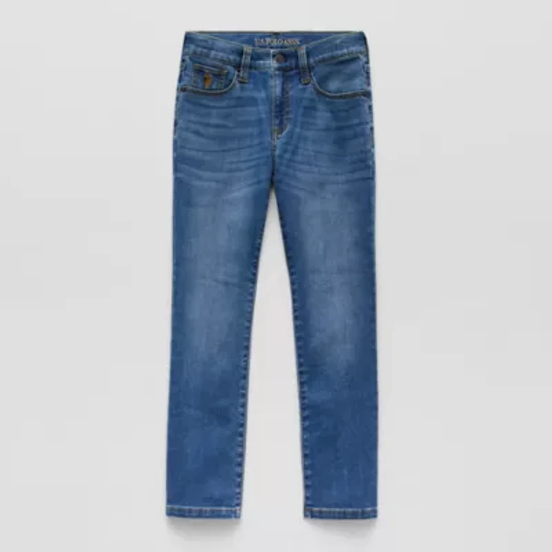 U.S. Polo Assn. Little & Big Kid Boys Stretch Fabric Straight Leg Jean