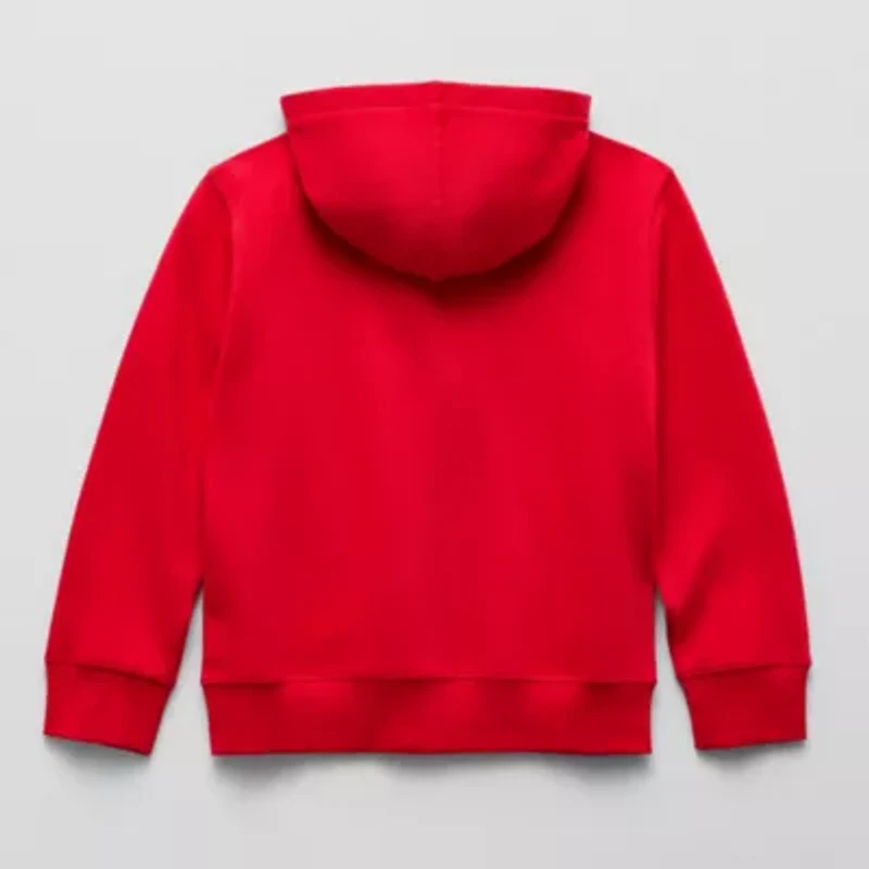 U.S. Polo Assn. Little & Big Kid Boys Long Sleeve Embroidered Fleece Zipper Hoodie