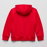 U.S. Polo Assn. Little & Big Kid Boys Long Sleeve Embroidered Fleece Zipper Hoodie