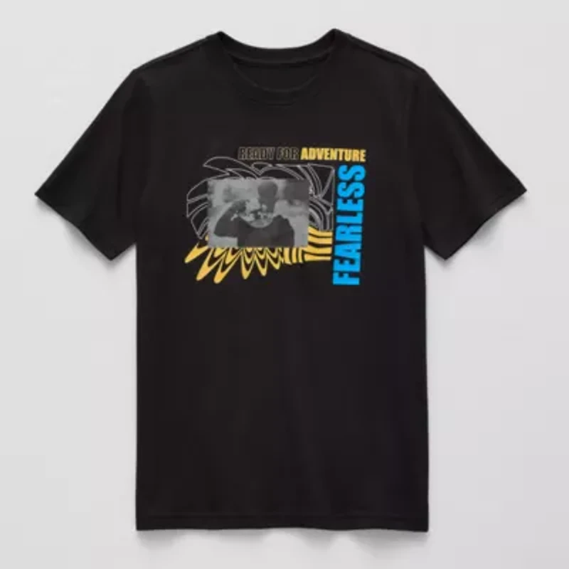 Xersion Little & Big Kid Boys Crew Neck Short Sleeve Regular Fit Graphic T-Shirt