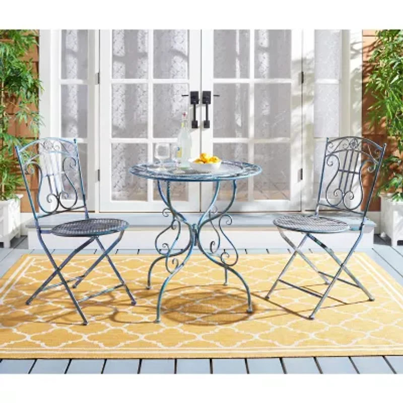 Safavieh Semly Patio Collection 3-pc. Bistro Set Folding