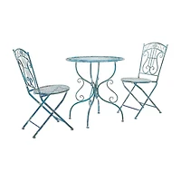 Semly Patio Collection 3-pc. Bistro Set Folding