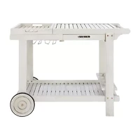 Safavieh Orland Patio Collection Wood-Top Serving Cart