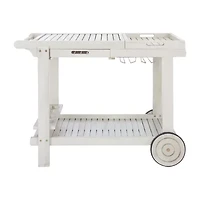 Safavieh Orland Patio Collection Wood-Top Serving Cart