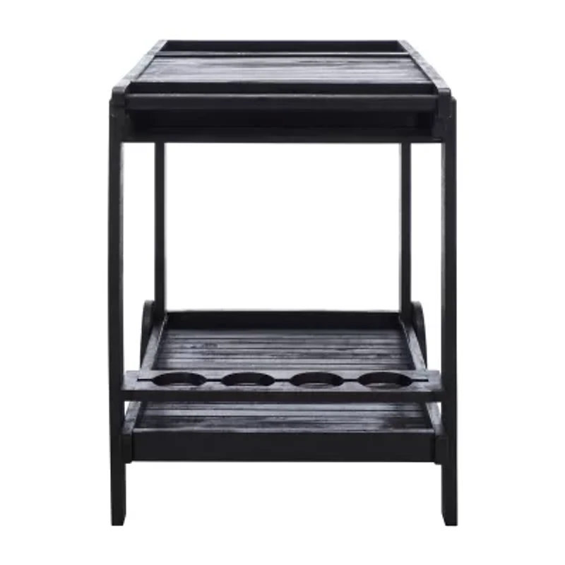 Orland Patio Collection Wood-Top Serving Cart
