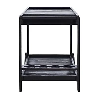 Orland Patio Collection Wood-Top Serving Cart