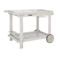 Safavieh Orland Patio Collection Wood-Top Serving Cart