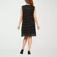 Giovanna Signature Womens Sleeveless Embellished Party Dress