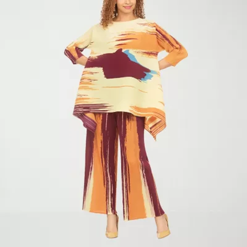 Giovanna Signature Abstract Pant Set