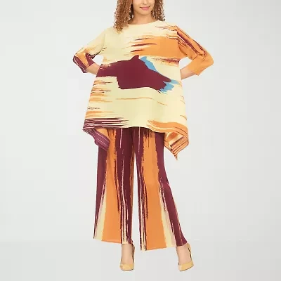 Giovanna Signature Abstract Pant Set