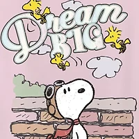 Little & Big Kid Girls Crew Neck Short Sleeve Regular Fit Peanuts Snoopy Graphic T-Shirt