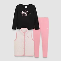 PUMA Big Kid Girls 3-pc. Pant Set